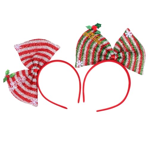 iplusmile 2 Stück Weihnachtlicher Haarreif mit Glitzerndem Schleifen Design Leichtes Formstabiles Partyhaarschmuck für Festliche Weihnachtsfeiern und Lebendige iplusmile 2 Stück Weihnachtlicher Haarreif mit Glitzerndem Schleifen Design Leichtes Formstabiles Partyhaarschmuck für Festliche Weihnachtsfeiern und Lebendige von iplusmile