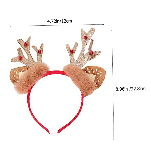 iplusmile 2 Stück Weihnachtsgeweih Haarreif Goldfarben Glitzerndes Rentier Geweih Stirnband Festlicher Haarschmuck für Xmas Party Foto Requisiten und Kostüm iplusmile 2 Stück Weihnachtsgeweih Haarreif Goldfarben Glitzerndes Rentier Geweih Stirnband Festlicher Haarschmuck für Xmas Party Foto Requisiten und Kostüm von iplusmile
