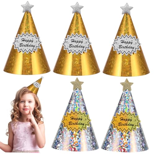 iplusmile 20 Stück Teiliges Sternförmige Geburtstagsmützen in Gold und Silber Leicht und Bequem Festliche Partyhüte für Mädchen und Jungen für Geburtstagsfeiern und Kinderpartys iplusmile 20 Stück Teiliges Sternförmige Geburtstagsmützen in Gold und Silber Leicht und Bequem Festliche Partyhüte für Mädchen und Jungen für Geburtstagsfeiern und Kinderpartys von iplusmile