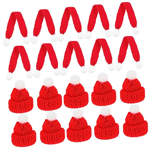 iplusmile 20 Stück Teiliges Strickmützen und Weihnachtsschal Kleine Flaschen und Puppendeko Langlebige DIY Weihnachtsmützen und Xmas Schals Sichere Weiche Materialqualität für Festliche iplusmile 20 Stück Teiliges Strickmützen und Weihnachtsschal Kleine Flaschen und Puppendeko Langlebige DIY Weihnachtsmützen und Xmas Schals Sichere Weiche Materialqualität für Festliche von iplusmile