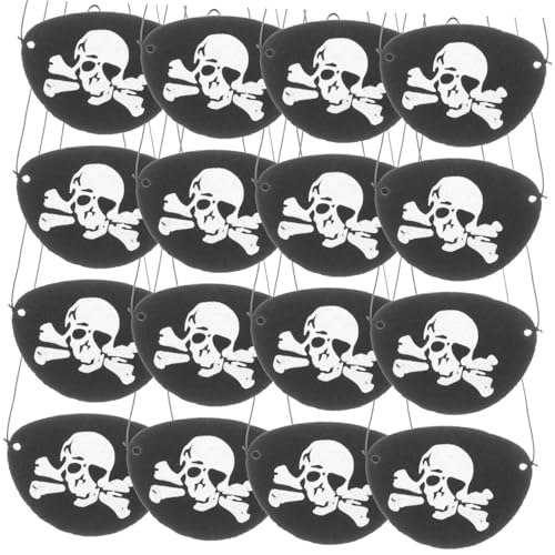 iplusmile 24 Stück Teiliges Piraten Augenklappe mit Schädelmotiv Elastisch und Bequem Halloween Cosplay Augenmaske für Erwachsene für Party Requisiten und Kostümspiele iplusmile 24 Stück Teiliges Piraten Augenklappe mit Schädelmotiv Elastisch und Bequem Halloween Cosplay Augenmaske für Erwachsene für Party Requisiten und Kostümspiele von iplusmile