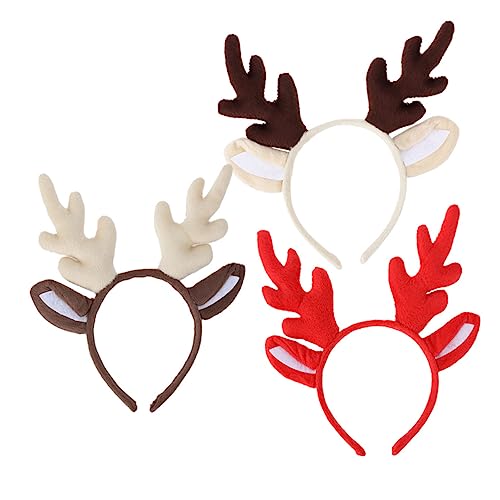 iplusmile 3 Stück Teiliges Weihnachts Rentiergeweih Haarreif Weiche Cosplay Stirnbänder mit Niedlichen Hirschohren Rutschfeste Leichte Festtags Haaraccessoires für Erwachsene Party iplusmile 3 Stück Teiliges Weihnachts Rentiergeweih Haarreif Weiche Cosplay Stirnbänder mit Niedlichen Hirschohren Rutschfeste Leichte Festtags Haaraccessoires für Erwachsene Party von iplusmile