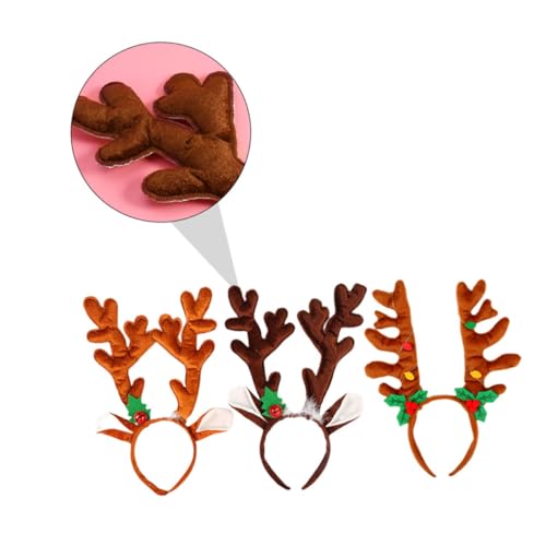 iplusmile 3 Stück Weihnachts Geweih Haarreif Realistisch Weiches Material Festliche Kopfbedeckung für Erwachsene Party Karneval Cosplay Zubehör iplusmile 3 Stück Weihnachts Geweih Haarreif Realistisch Weiches Material Festliche Kopfbedeckung für Erwachsene Party Karneval Cosplay Zubehör von iplusmile