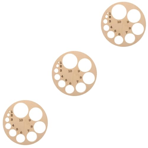 iplusmile 3 Teiliges Diagramm Des Gebärmutterhalses Des Fötalen Körpers Aus Holz In Beige von iplusmile