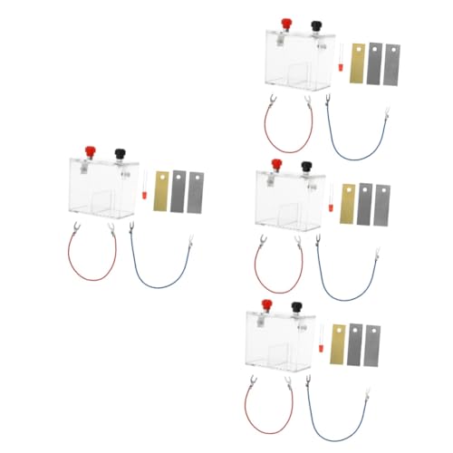 iplusmile 4 Sätze Batterieexperimentelle Ausrüstung praktisches werkzeug stromerzeugung Wissenschaftliches Experimentierset wissenschaftliches experiment obstbatterie Kupfer Eisen Zink von iplusmile