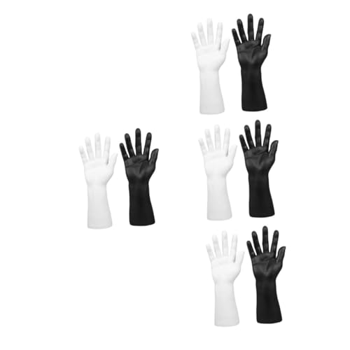 iplusmile 4 Sätze Handmodell-requisiten Schmuckständer Ausstellungsmodell Zubehör Für Schmuck Schmuckdisplay Hand Modell Handschmuckhalter Mannequin-schmuckhalter Nagelhand Vinyl 2 Stück * 4 von iplusmile