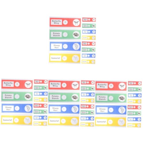 iplusmile 4 Sätze Mikroskop-objektträger Kinderrutschen Rutschen Für Fernglas Microscope for Mikroskop Mikroskopische Objektträger Vorbereitete Folien Pvc 12 Stück * 4 von iplusmile
