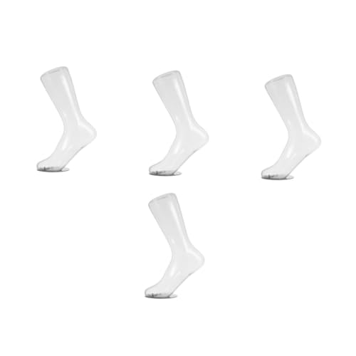 iplusmile 4 Stück Transparentes Fußmodell Schuhe Liefern Sockenständer Schaufensterpuppenbeinfuß Socken Zeigen Socken-mannequin-fuß-display Mannequin-fußanzeige Fuß Aus Kunststoff Eisen von iplusmile