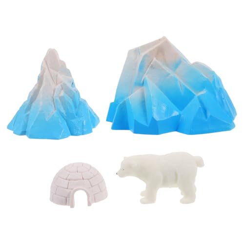 iplusmile 4Stücke Teiliges Mini Iglu mit Lebensechten Eishäusern und Arktischen Tierfiguren für Puppenhaus Zubehör und Kreative und Winterdekoration iplusmile 4Stücke Teiliges Mini Iglu mit Lebensechten Eishäusern und Arktischen Tierfiguren für Puppenhaus Zubehör und Kreative und Winterdekoration von iplusmile