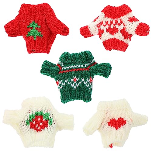 iplusmile 5 Stck Teiliges Puppen Strickpullover Niedliche Austauschbare Winter Outfits für Mädchenpuppen Bunte Muster Leicht und Tragbar für Puppenbekleidung und Fantasievolles Ankleiden iplusmile 5 Stck Teiliges Puppen Strickpullover Niedliche Austauschbare Winter Outfits für Mädchenpuppen Bunte Muster Leicht und Tragbar für Puppenbekleidung und Fantasievolles Ankleiden von iplusmile