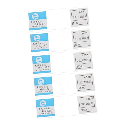 iplusmile 5 Stück Experimentierscheibe Probe Probenobjektträger Mikroskop Objektträger Zubehör Proben Objektträger Vorbereiteter Objektträger Mikroskopproben Experimentierobjektträger Glas von iplusmile