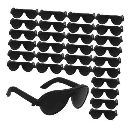 iplusmile 60 Stück Mini Sonnenbrillen für Puppen Kunststoff Puppenbrillen Zubehör Kleine Schwarze Sonnenbrille zum Basteln für DIY Projekte und Puppenkostüme iplusmile 60 Stück Mini Sonnenbrillen für Puppen Kunststoff Puppenbrillen Zubehör Kleine Schwarze Sonnenbrille zum Basteln für DIY Projekte und Puppenkostüme von iplusmile