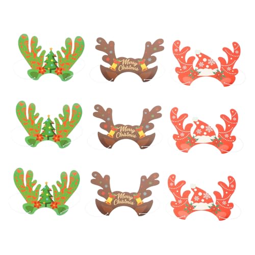 iplusmile 9 Stück Teiliges Weihnachts Cosplay mit Papier Lustige Rentier Geweih Kopfbedeckungen für Weihnachtsfeier Partydekoration und Festliche Kostümaccessoires iplusmile 9 Stück Teiliges Weihnachts Cosplay mit Papier Lustige Rentier Geweih Kopfbedeckungen für Weihnachtsfeier Partydekoration und Festliche Kostümaccessoires von iplusmile