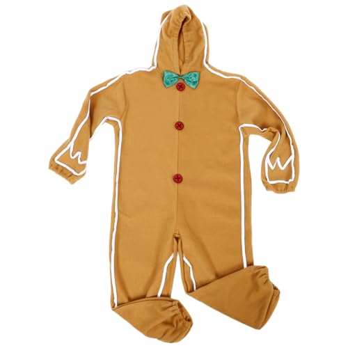 iplusmile Gingerbread Man Cosplay Kostüm Weihnachtskostüm für Bühne Party Kinderfest Niedlich Leicht zu Tragen für Rollenspiel Verkleidung und Festliche Anlässe iplusmile Gingerbread Man Cosplay Kostüm Weihnachtskostüm für Bühne Party Kinderfest Niedlich Leicht zu Tragen für Rollenspiel Verkleidung und Festliche Anlässe von iplusmile