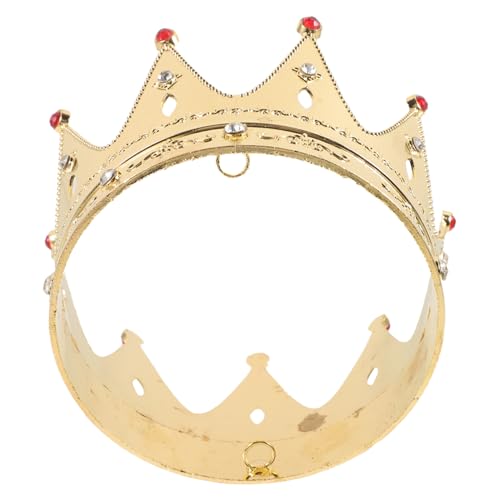 iplusmile Goldfarbene Dekorative Party Krone mit Funkelnden Schmucksteinen Leichtes und Langlebiges Cosplay Haarreif für Mädchen für Geburtstagsfeiern und Festliche Anlässe iplusmile Goldfarbene Dekorative Party Krone mit Funkelnden Schmucksteinen Leichtes und Langlebiges Cosplay Haarreif für Mädchen für Geburtstagsfeiern und Festliche Anlässe von iplusmile
