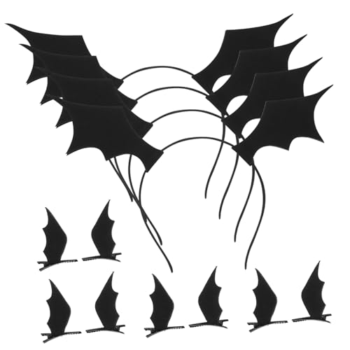 iplusmile Halloween Haarreif Set Teilig mit Schwarzen Fledermausflügeln und Haarclips Komfortabel Dekorativ für Party Cosplay Fotografie und Halloween Kostüm Zubehör iplusmile Halloween Haarreif Set Teilig mit Schwarzen Fledermausflügeln und Haarclips Komfortabel Dekorativ für Party Cosplay Fotografie und Halloween Kostüm Zubehör von iplusmile
