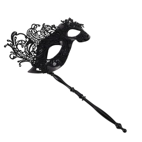 iplusmile Handgefertigte Spitzen Masquerade Maske mit Stab Formstabil Elegante Augenmaske für Damen Geeignet für Maskenball Halloween und Karneval Vielseitig für Kostümpartys und Festliche iplusmile Handgefertigte Spitzen Masquerade Maske mit Stab Formstabil Elegante Augenmaske für Damen Geeignet für Maskenball Halloween und Karneval Vielseitig für Kostümpartys und Festliche von iplusmile