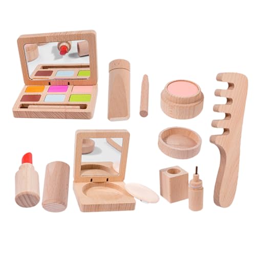 iplusmile Holz Kosmetikspielzeug für Realistisches Schminkset mit Lippenstift Lidschatten und Spielerisches Beauty Salon Zubehör für Mädchen Pädagogisches Rollenspiel iplusmile Holz Kosmetikspielzeug für Realistisches Schminkset mit Lippenstift Lidschatten und Spielerisches Beauty Salon Zubehör für Mädchen Pädagogisches Rollenspiel von iplusmile