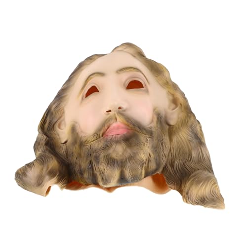 iplusmile Jesus Kopfbedeckung Weihnachtsmaske aus Realistische für Kostümpartys Maskerade und Cosplay Atmungsaktiv und Bequem Accessoire für Festliche Anlässe iplusmile Jesus Kopfbedeckung Weihnachtsmaske aus Realistische für Kostümpartys Maskerade und Cosplay Atmungsaktiv und Bequem Accessoire für Festliche Anlässe von iplusmile