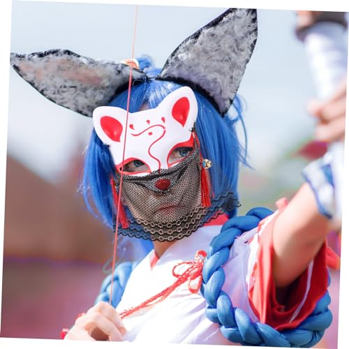 iplusmile Lässige Cosplay Fuchsmaske aus Spitze Halbe Tiermaske mit Elastischem Band Leichtes Langlebiges Material Geeignet für Partys und Kostümspiele iplusmile Lässige Cosplay Fuchsmaske aus Spitze Halbe Tiermaske mit Elastischem Band Leichtes Langlebiges Material Geeignet für Partys und Kostümspiele von iplusmile