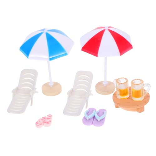 iplusmile Miniatur Strand Deko Set Teilig mit Liegestühlen Strandhausschuhen Sonnenschirmen aus Robustem Resin für DIY Puppenhaus und Gartendekoration Detailreiche Wetterfeste Miniatur iplusmile Miniatur Strand Deko Set Teilig mit Liegestühlen Strandhausschuhen Sonnenschirmen aus Robustem Resin für DIY Puppenhaus und Gartendekoration Detailreiche Wetterfeste Miniatur von iplusmile