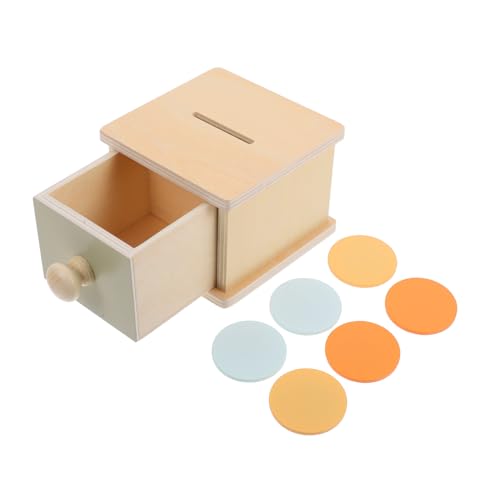 iplusmile Montessori Holzspielzeug mit Ziehbox und Münzbehältern Motorikförderndes Lernspielzeug für Kleinkinder Frühkindliche Entwicklung Minimalistisches Design Aktivitätsorientiert iplusmile Montessori Holzspielzeug mit Ziehbox und Münzbehältern Motorikförderndes Lernspielzeug für Kleinkinder Frühkindliche Entwicklung Minimalistisches Design Aktivitätsorientiert von iplusmile