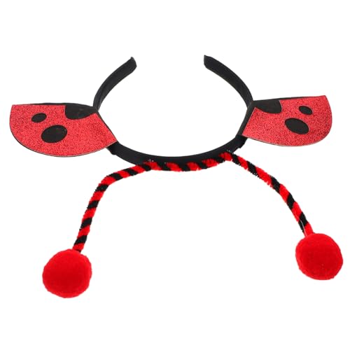iplusmile Niedlicher Marienkäfer Haarreif Party Kopfschmuck mit Glitzer Plüsch Weicher Vielseitiger Stirnband für Damen und Accessoire für Karneval Halloween und Fotoshootings iplusmile Niedlicher Marienkäfer Haarreif Party Kopfschmuck mit Glitzer Plüsch Weicher Vielseitiger Stirnband für Damen und Accessoire für Karneval Halloween und Fotoshootings von iplusmile