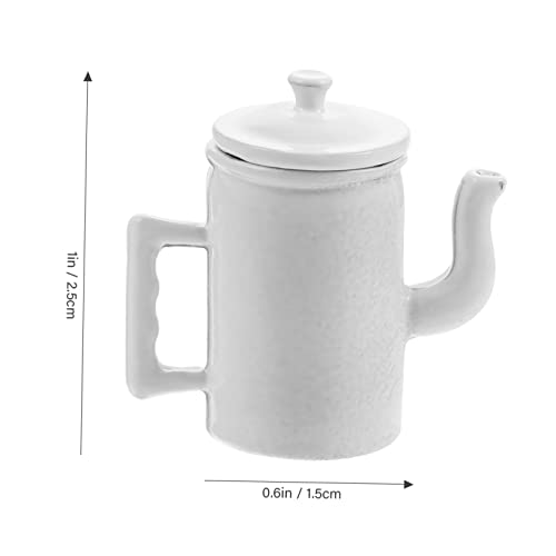 iplusmile Puppenhaus Küche Miniatur Kaffeekanne mit Deckel und Griff Weiße Miniatur Möbel Dekoration für Puppenhäuser und Dioramen iplusmile Puppenhaus Küche Miniatur Kaffeekanne mit Deckel und Griff Weiße Miniatur Möbel Dekoration für Puppenhäuser und Dioramen von iplusmile