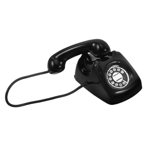 iplusmile Puppenhaus Telefon Miniatur Mit Wählscheibe Realistisch Unser Zubehör Vintage Puppenhausmöbel Mini-Telefon Dollhouse Dekorationen Ferrolegierung Schwarz iplusmile Puppenhaus Telefon Miniatur Mit Wählscheibe Realistisch Unser Zubehör Vintage Puppenhausmöbel Mini-Telefon Dollhouse Dekorationen Ferrolegierung Schwarz von iplusmile