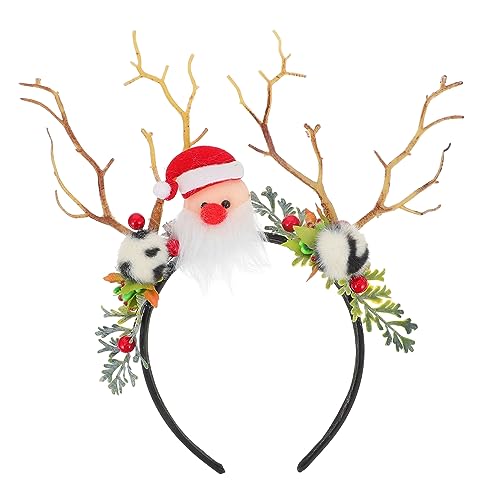 iplusmile Weihnachtliches Geweih Haarband aus Langlebigem Material Festlicher Kopfputz mit Weihnachtsbaumzweigen Robustes Cosplay Accessoire für Damen und Mädchen Handgefertigt für iplusmile Weihnachtliches Geweih Haarband aus Langlebigem Material Festlicher Kopfputz mit Weihnachtsbaumzweigen Robustes Cosplay Accessoire für Damen und Mädchen Handgefertigt für von iplusmile