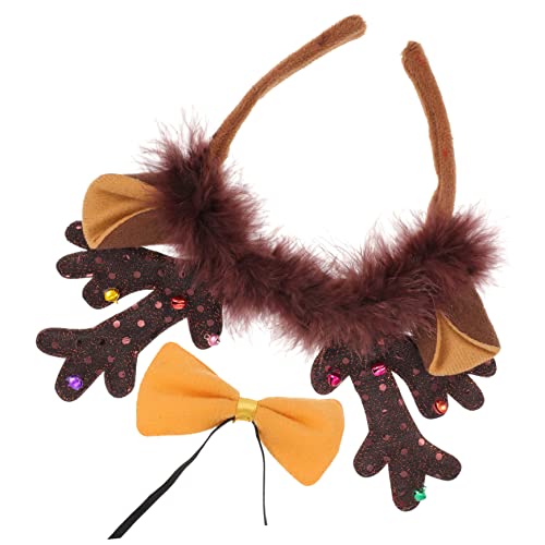 iplusmile Weihnachtliches Rentier Geweih Haarreif mit Niedlicher Schleife Festliches Stirnband für Damen und Mädchen Dekoratives Haar Accessoire für Weihnachtsfeiern und Cosplay iplusmile Weihnachtliches Rentier Geweih Haarreif mit Niedlicher Schleife Festliches Stirnband für Damen und Mädchen Dekoratives Haar Accessoire für Weihnachtsfeiern und Cosplay von iplusmile
