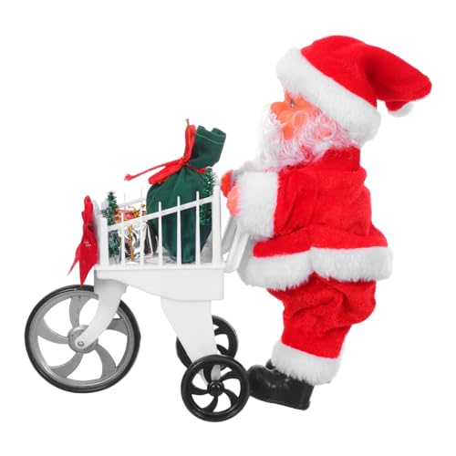 iplusmile Weihnachtsmann mit Musik und Bewegung Kleiner Einkaufswagen Weicher Plüsch Kinderfreundlich Sichere Materialien Weihnachtsdeko für Winterparty und iplusmile Weihnachtsmann mit Musik und Bewegung Kleiner Einkaufswagen Weicher Plüsch Kinderfreundlich Sichere Materialien Weihnachtsdeko für Winterparty und von iplusmile