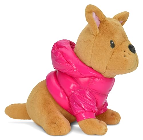 iscream Cozy Plush Frenchie in a Puffer Hoodie Französische Bulldogge mit gestickten Akzenten, 25,4 cm von iscream