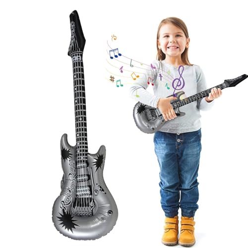 Gitarrenballon, aufblasbare Gitarre für Kinder - Aufblasen von Gitarreninstrumenten - Lustiges aufblasbares Gitarrenspielzeug, Partydekorationen, aufblasbare -Requisiten, Gitarrenballon, aufblasbare Gitarre für Kinder - Aufblasen von Gitarreninstrumenten - Lustiges aufblasbares Gitarrenspielzeug, Partydekorationen, aufblasbare -Requisiten, von itrimaka