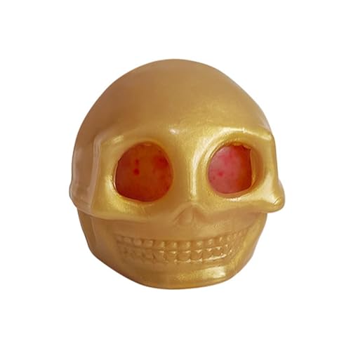 Quetsch-Totenkopfbälle,Totenkopf-Quetschspielzeug,Halloween Totenkopf Pinch Sensorisches Spielzeug - Totenkopfförmiges Squeeze-Sensorspielzeug für Wohnzimmer, Schulbus, Autofahrt, von itrimaka