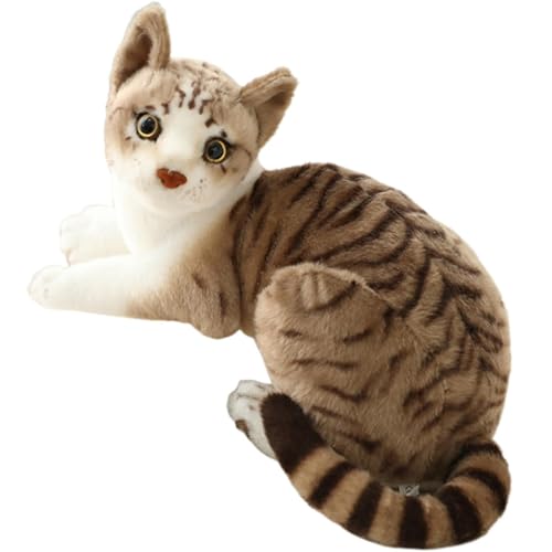 itrimaka Katzenplüschtier,Plüschkatzenspielzeug | Gefüllte Kissen Tierplüschtiere - Weiche, süße Katzenpuppe aus Plüsch, umarmendes Plüschspielzeug für Kleinkinder, Kinder und von itrimaka