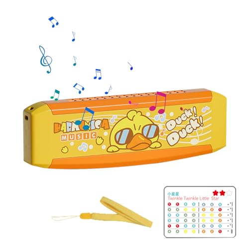 itrimaka Mundharmonika für Kinder, Spielzeugmundharmonika | Cartoon 16-Loch-Mundharmonika für Kinder-Anfänger - Musikinstrument-Spielzeuggeschenk, Kinder-Mundharmonika-Partygeschenke für Kinder ab 3 von itrimaka