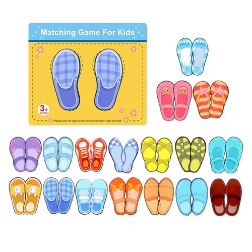 itrimaka Passende Spiele für Kinder,Lern- und Bildungsspielzeug, Sicheres Schuh-Matching-Lernspielzeug, Hand-Auge-Koordination-Matching-Spielzeug-Konzentrationsspiel von itrimaka