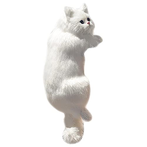 itrimaka Realistische pelzige hängende Katze süßes Kätzchen Modell Plüsch Puppe Ornamente für Home TV Desktop Art Decor von itrimaka