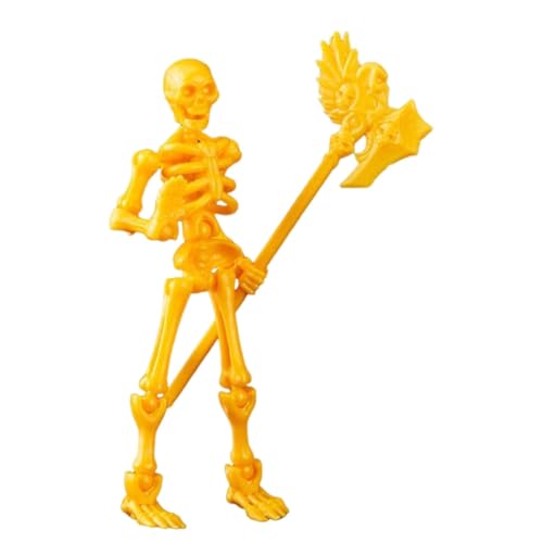 itrimaka Skelett-Actionfigur,Action-Skelette | Roboter-Actionfigur mit Mehreren beweglichen Gelenken | Skelett-Halloween-Dekoration, kleine Halloween-Figuren, Skelette für Spukhaus von itrimaka