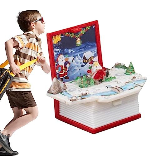 itrimaka Spielzeugbuch Charm Schlüsselanhänger - 3D-Popup-Minispielzeug,3D- -Popup-Spielzeug, kleines Geschenk für Jungen und Mädchen, Schlüsselanhänger für Kinderrucksack von itrimaka