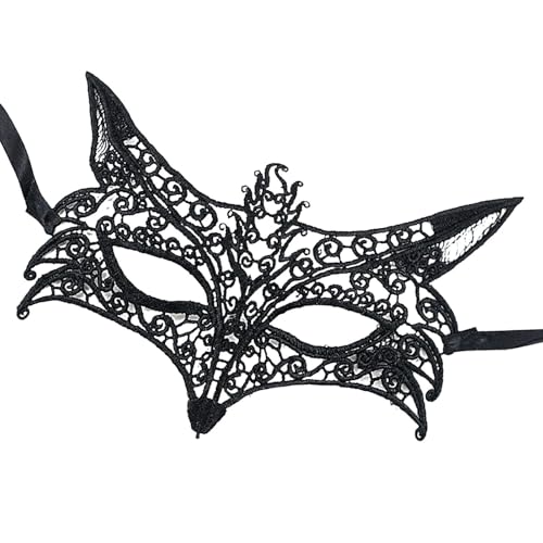 itrimaka Spitzen-Maskerade-Maske, Spitzen-Augenmaske - Elegante Karnevals-Augenmaske mit Augenbinde | Tierförmige Augenmaske, Festival-Dekoration, Motto-Party, Cosplay für Abschlussball-Kostüm von itrimaka