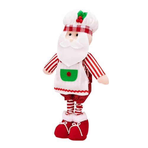 itrimaka Stehende Weihnachts-Plüschfigur, Weihnachtsmann-Plüschfigur-Ornamente | Wiederverwendbare Sammlerfiguren - Weihnachtsmann-Puppe, Weihnachtsdekoration für Weihnachten von itrimaka