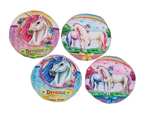 itsisa Einhorn Kissen 2er Set - Mädchen Kissen, Deko Kissen Kinderzimmer, Unicorn von itsisa