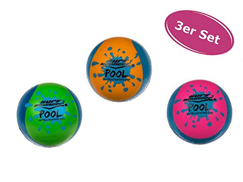 itsisa Soft Springball Pool D: 7 cm, 3er Set - Surf Bouncer Pool Ball springt übers Wasser, Wasserball von itsisa