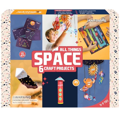 jackinthebox Raum-Themen Bastelset und Lernspielzeug für Jungen und Mädchen 6 Aktivitäten-in-1-Kit | Tolles Geschenk für Kinder im Alter von 7-10 Jahren | Lernspielzeug jackinthebox Raum-Themen Bastelset und Lernspielzeug für Jungen und Mädchen 6 Aktivitäten-in-1-Kit | Tolles Geschenk für Kinder im Alter von 7-10 Jahren | Lernspielzeug von jackinthebox