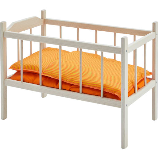 Puppenbett natur aus Holz, 4-teilig Puppenbett natur aus Holz, 4-teilig von jako-o