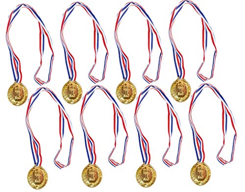 jameitop® 8 X Goldmedaille/Sieger Medaille für Sport/Kindergeburtstag von jameitop