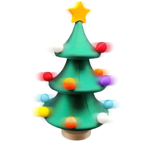 Tanzender Weihnachtsbaum, -gedruckte Spinnings, Fidget Spielzeug, Weihnachtsbaum, Basteln, Weihnachtsbaumschmuck, Schreibtisch-Dekoration für Kinder, Winter, Weihnachten, Partys, Gastgeschenke von jamgeery