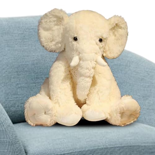 jamgeery Ausgestopfter Elefant,Plüschelefant - Weiche Kuschelpuppe - Schlafender Begleiter, Elefantenspielzeug, niedliche Plüschtiere, Dekoration für Kinder, fantasievolles Spielen von jamgeery